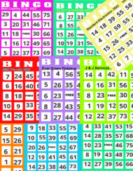 Bingo Game Card-Customised Company Name