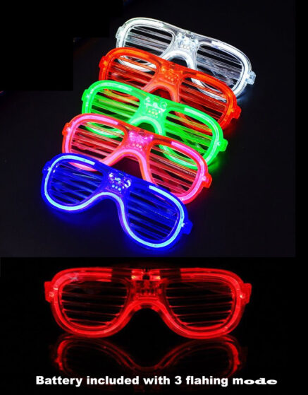 Glasses with LED-Window Blinds
