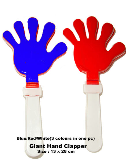 13 x 28 cm Blue-Red-White Big Hand Clapper