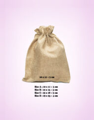 Gunny sack String Bag 10 x 11+3 cm