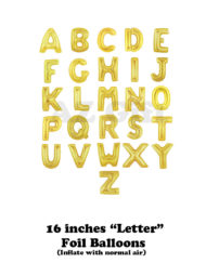 16 Inche Shinning Gold Letter Balloons