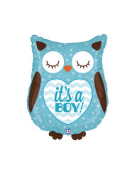 26 Inches It's A Boy Owl Balloon