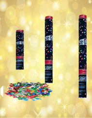 Black Confetti Poppers