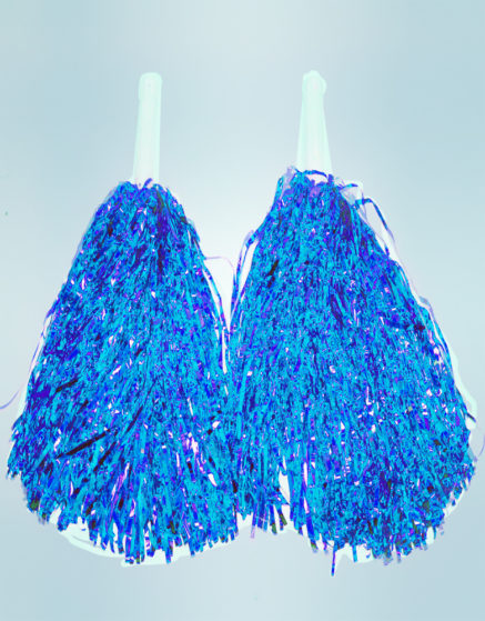 Blue Cheering Pom Pom