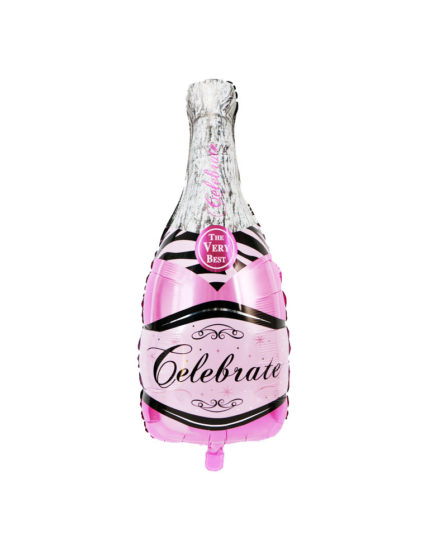Pink Champagne Bottle Balloon