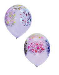 Happy Birthday Day Printed On Clear Balloon