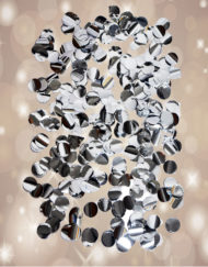 Round Shape Silver Confetti Paper