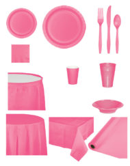 Candy Pink Color Disposable Knives