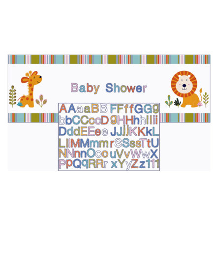 Giant Party Banner W Letters-Animals