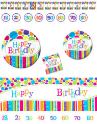 Happy Birthday Bright & Bold Party Supplies