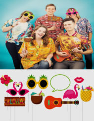 Hula Theme Photo Booth Props