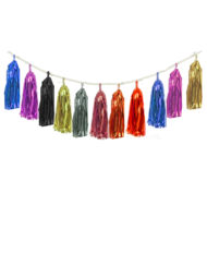 Tassel Garland Metallic Foil Assorted Color