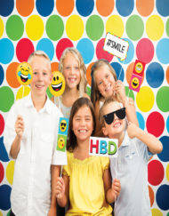 Polka Dots Photo Booth Background