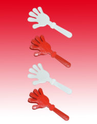 Red White Hand Clappers