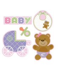 Baby Girl Paper Cutout