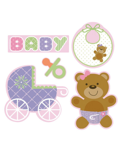 Baby Girl Paper Cutout