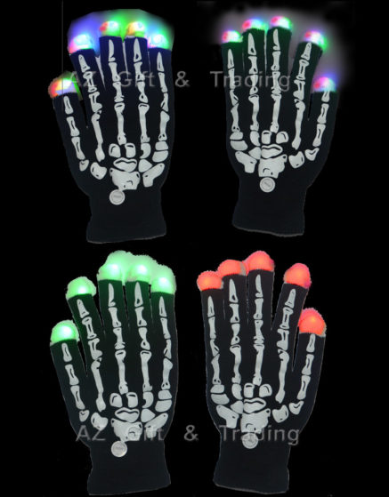 Halloween Party Ideas LED Finger Light Gloves