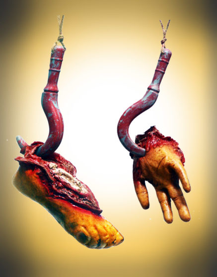 Halloween Props Hooked Body Parts Hand Foot