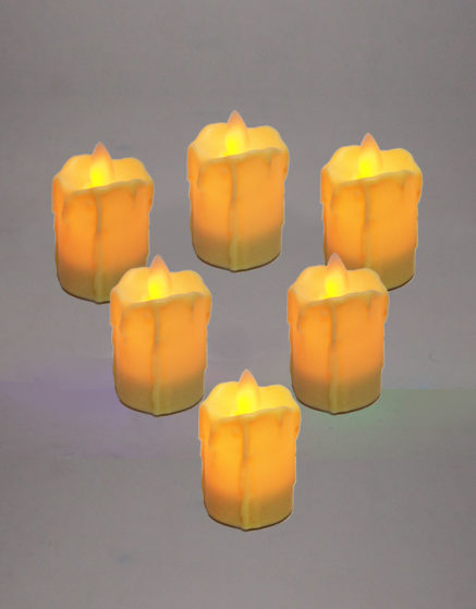 LED Moving Flame Candle Light