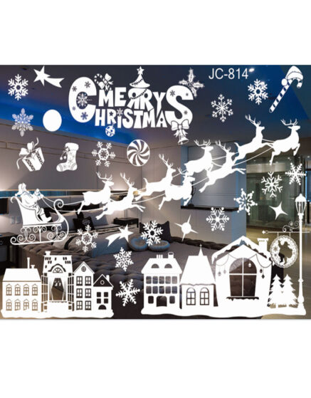 Christmas Stickers For Windows-White