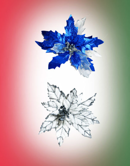 Christmas tree decoration artificial flowers