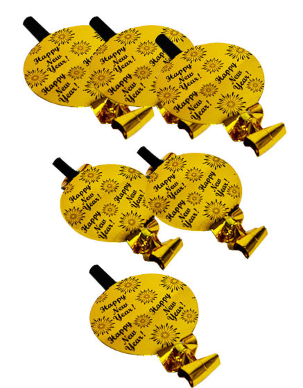 Happy New Year Gold Blowout