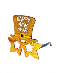 Happy New Year Gold Glasses