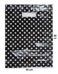 High Density Polythene Bag Black-White-B