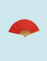 Red Folded Paper Fan
