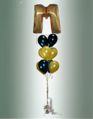 Balloon Bouquet With Letter Balloon on Top