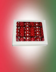 6 Christmas Crackers Red 8 inches