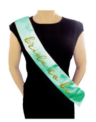 Bride to be Sash Green Base