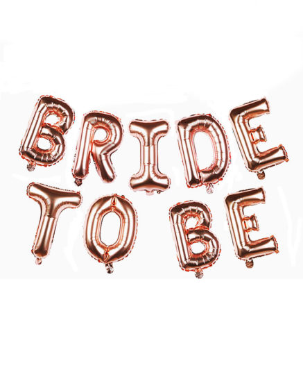 Bride to be letter balloons