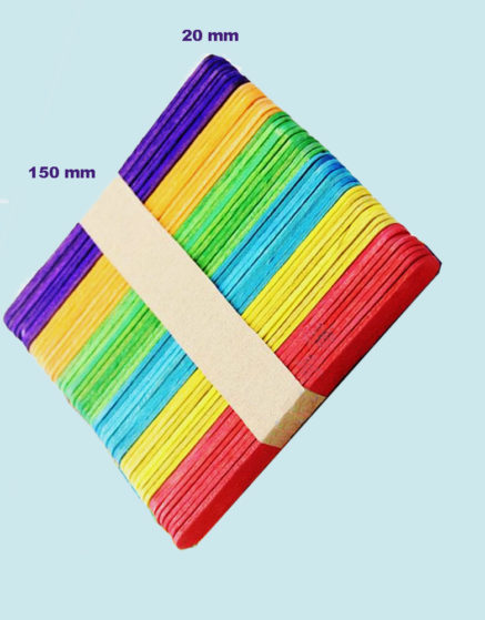 Jumbo Colored Ice Cream Stick