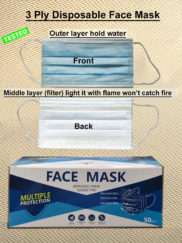 3 ply Disposable Face Mask