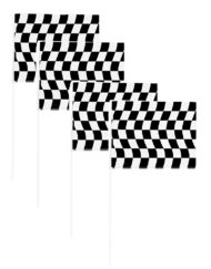 Black-white checkered Mini Flags