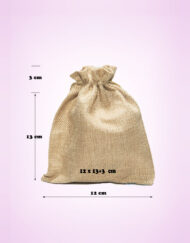 Gunny Sack String Bag 12x13+3 cm