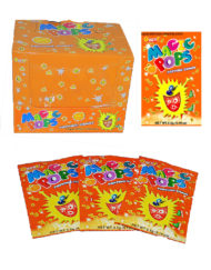 Old School Childhood Snacks Orange Magic Pops Candy