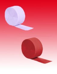 Red White Paper Streamer