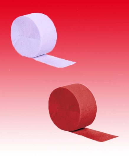 Red White Paper Streamer