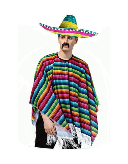 Adult Mexican Poncho Cosplay Costume