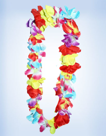 Flower Necklace Hawaii Assorted Color-Thick