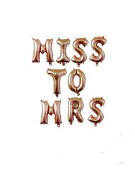 Miss To Mrs Rose Gold Balloon