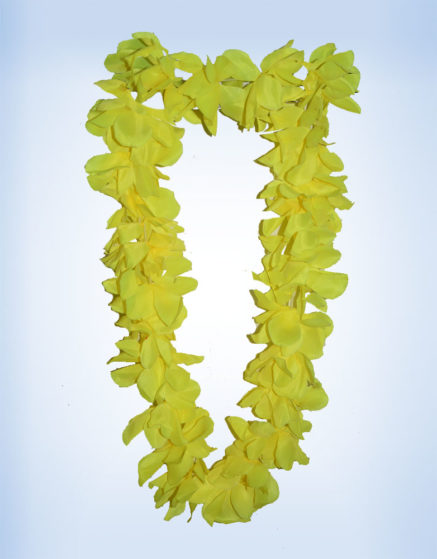 Single Yellow Color Hawaiian Flower Garland