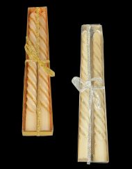20.5 cm Spiral Candle Gold-Silver