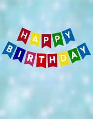 Colorful Happy Birthday Banner