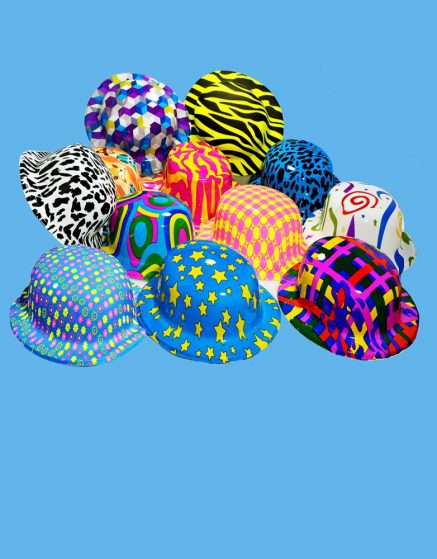 Assorted Color PVC Party Hats