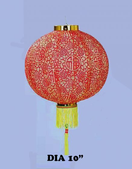 CNY 10 inches Silk Lantern-FU