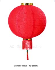 Chinese New Year Decoration 30 cm Round Lantern-Silk
