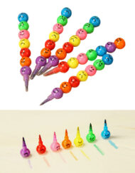 7 Color Interchangeable Joint Crayon Smiley Face